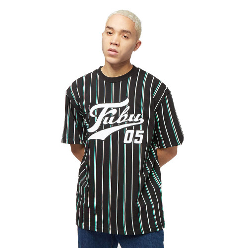 FUBU Ανδρική κοντομάνικη μπλούζα Varsity Multicolor Pinstripe Tee